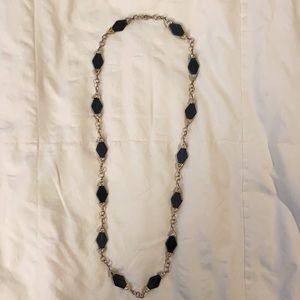 Lia Sophia gold chain necklace with decorative beads and crystals